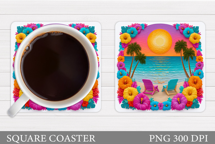 Sea Coaster Design. Sea Sublimation