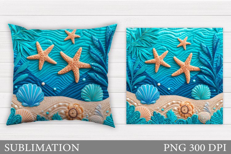 Starfish Pillow Sublimation. Starfish Sublimation