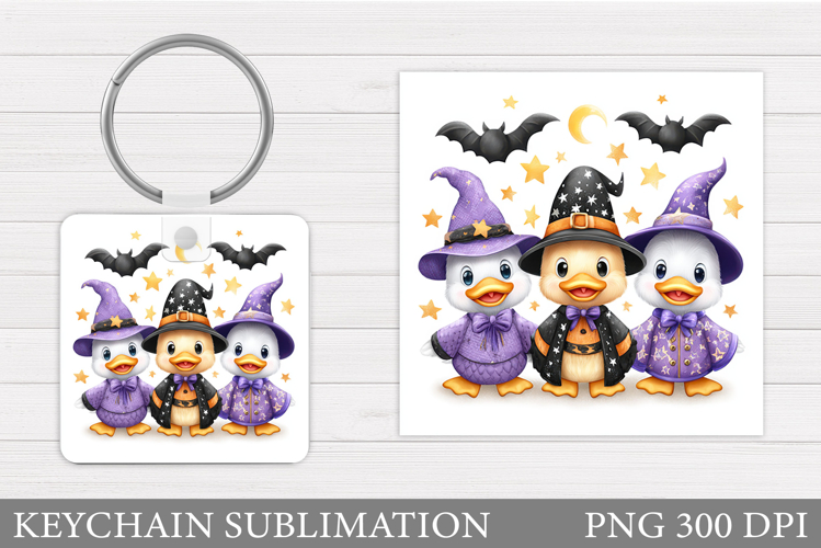 Halloween Goose Keychain. Halloween Keychain Sublimati