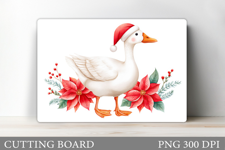 Christmas Goose Cutting Board. Christmas Cutting Board