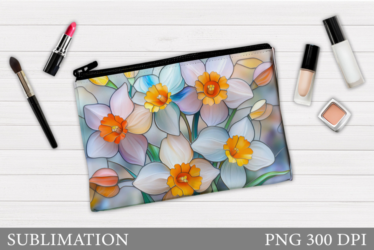 Flowers Makeup Bag Design. Flowers Sublimation