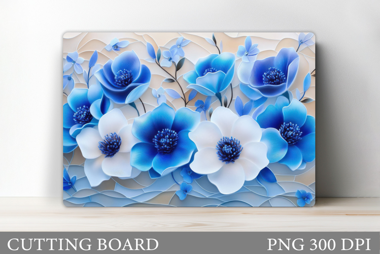 Flowers Cutting Board. Floral Cutting Board Sublimation