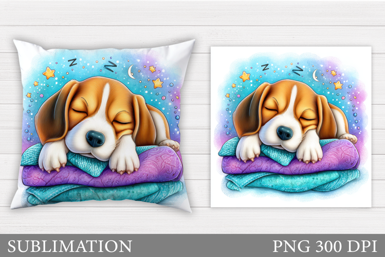 Cute Dog Pillow Design. Cute Dog Sublimation