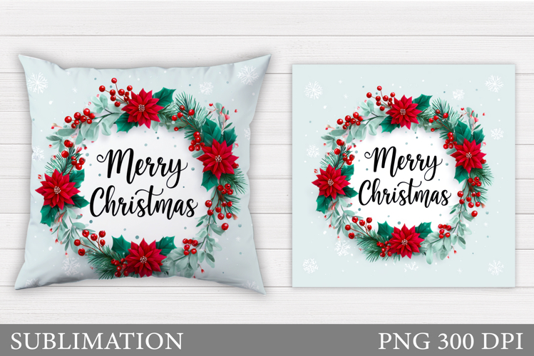 Christmas Pillow Design. Christmas Sublimation