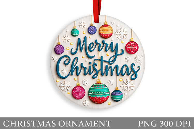 Christmas Ornament Sublimation. Winter Christmas Ornament
