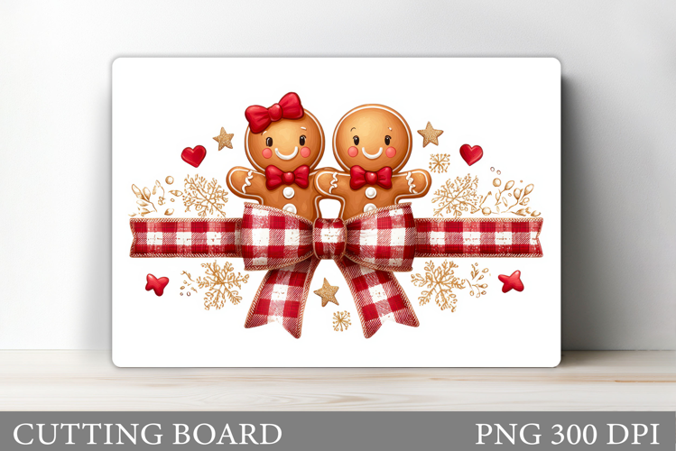 Gingerbread Cutting Board. Christmas Cutting Board Design