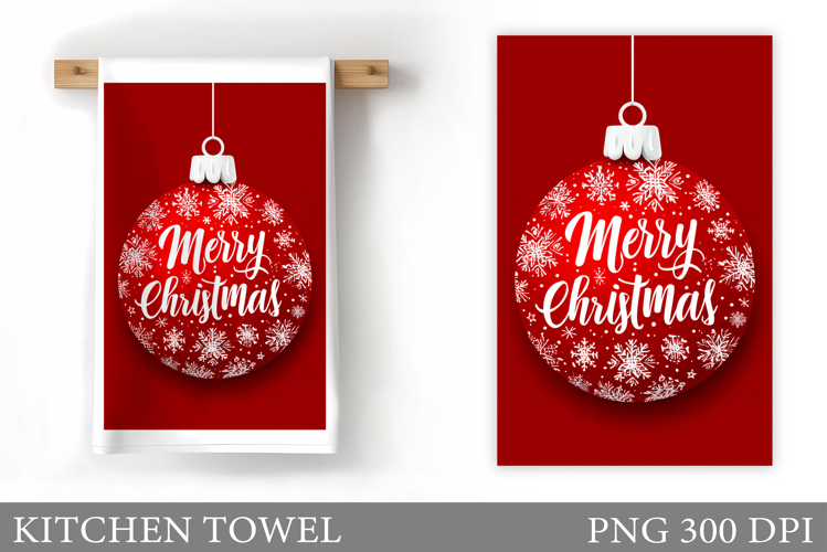 Merry Christmas Kitchen Towel. Christmas Kitchen Towel
