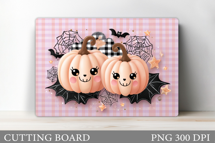 Cute Pumpkin Cutting Board. Halloween Cutting Board Design