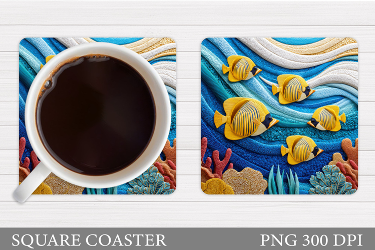 Fish Coaster Sublimation. Fish Sublimation