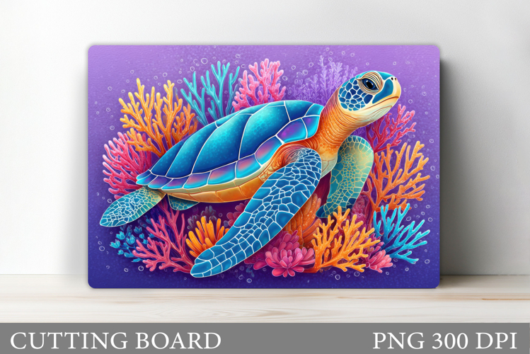 Turtle Kitchen Cutting Board. Sea Turtle Cutting Board