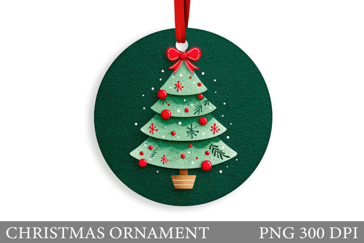 Christmas Tree Christmas Ornament. Christmas Sublimation