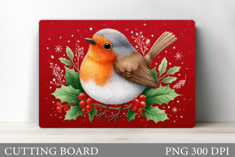 Christmas Bird Cutting Board. Christmas Cutting Board Design