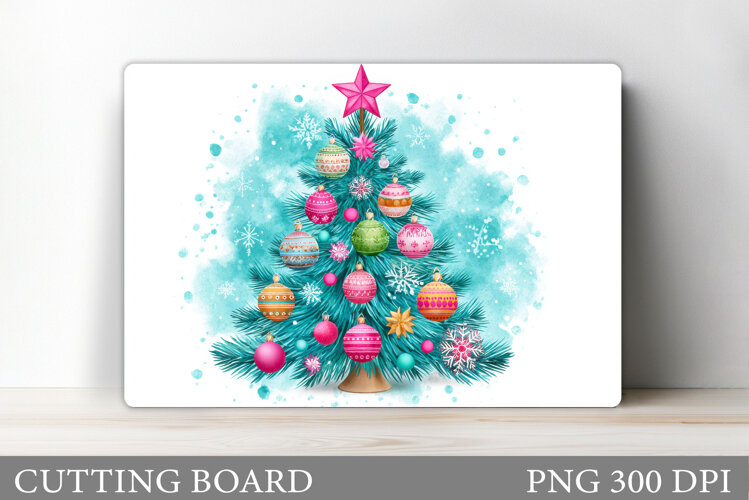 Christmas Tree Cutting Board. Kitchen Cutting Board Design example image 1