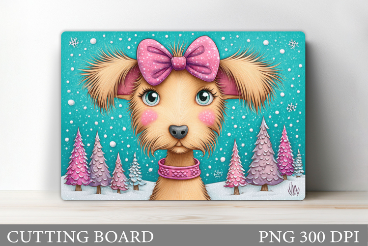Christmas Dog Cutting Board. Christmas Cutting Board Design