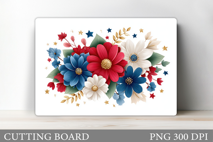 Flowers Cutting Board. Floral Cutting Board Sublimation