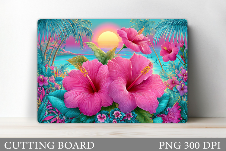 Sea Cutting Board Design. Sea Sublimation