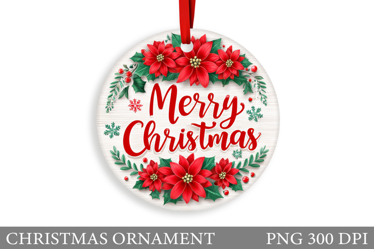 Christmas Ornament Sublimation. Winter Christmas Ornament