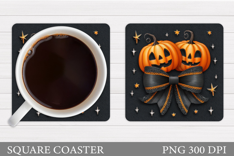Halloween Pumpkin Coaster. Halloween Coaster Design