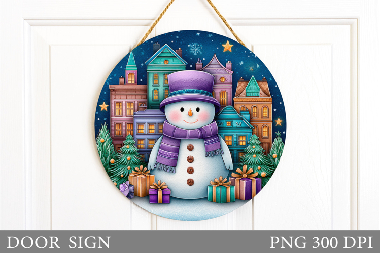 Cute Snowman Clipart Image 7