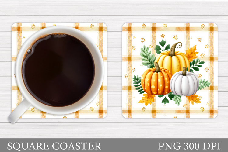 Fall Pumpkin Coaster. Fall Coaster Sublimation