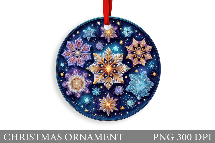Snowflakes Christmas Ornament. Christmas Ornament Design