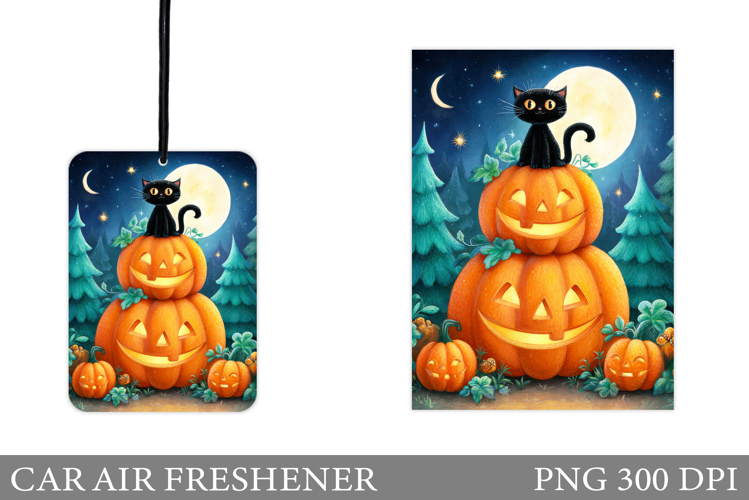 Cute Cat Car Air Freshener. Halloween Car Air Freshener
