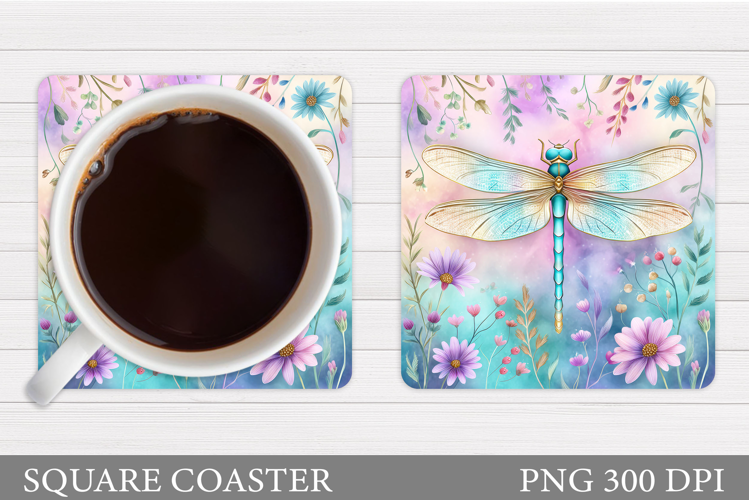Dragonfly Coaster Design. Dragonfly Sublimation