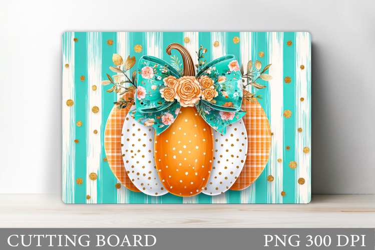 Pumpkin Cutting Board Design. Pumpkin Sublimation