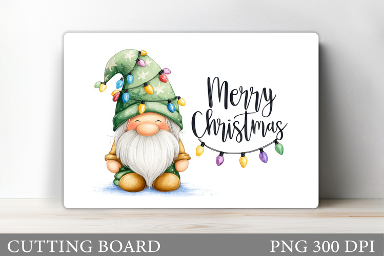 Christmas Gnome Cutting Board. Christmas Cutting Board