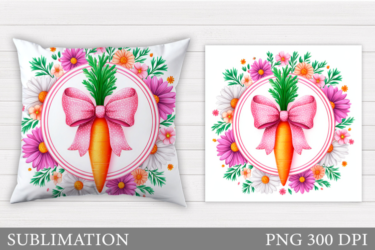 Carrot Pillow Design. Carrot Sublimation