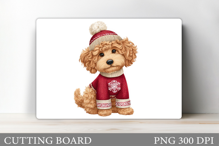 Christmas Dog Cutting Board. Christmas Cutting Board Design
