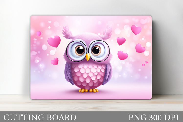 Valentines Owl Cutting Board. Valentines Cutting Board