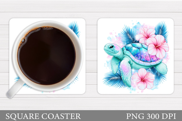 Sea Turtle Coaster Design. Sea Turtle Sublimation