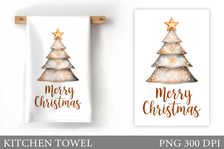 Christmas Tree Kitchen Towel. Christmas Kitchen Towel Design