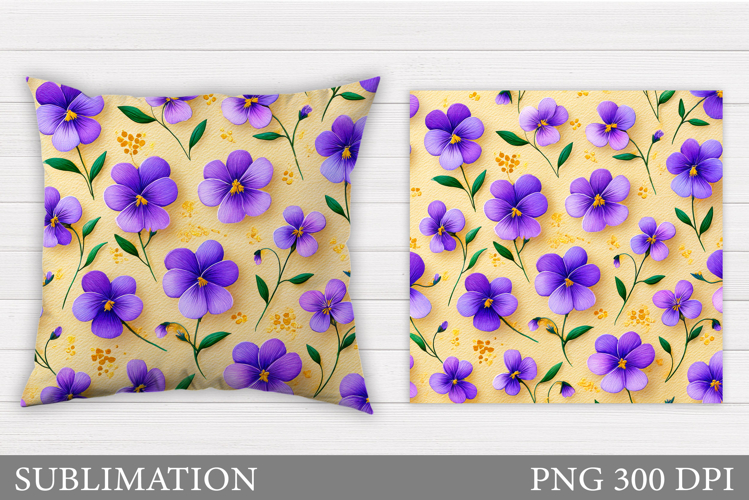 Floral Pillow Sublimation. Flowers Sublimation