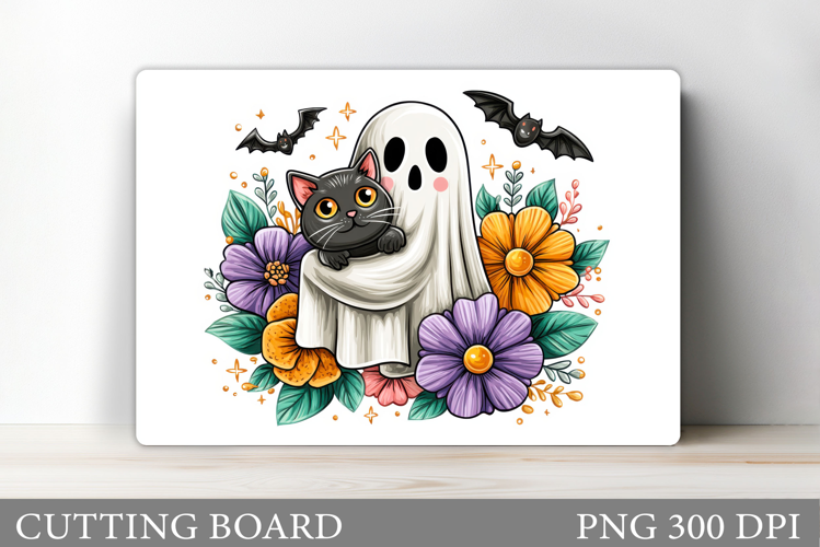 Halloween Ghost Cutting Board. Halloween Cutting Board