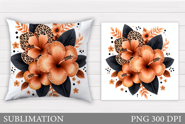 Flowers Pillow Design. Floral Pillow Sublimation