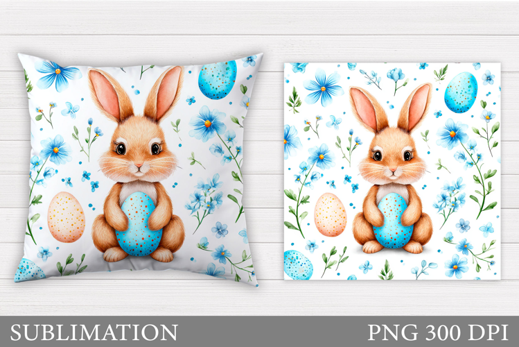Easter Bunny Pillow Design. Easter Bunny Sublimation