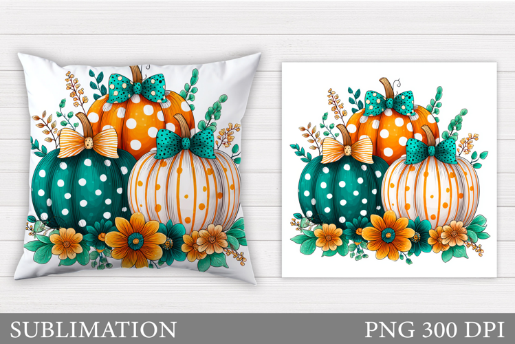 Pumpkin Pillow Design. Pumpkin Sublimation