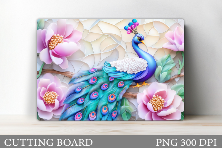 Peacock Cutting Board. Peacock Kitchen Cutting Board
