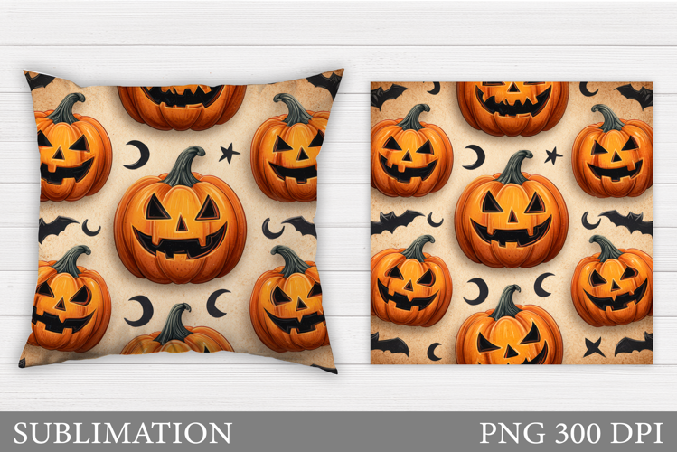 Halloween Pumpkin Pillow. Halloween Pillow Sublimation