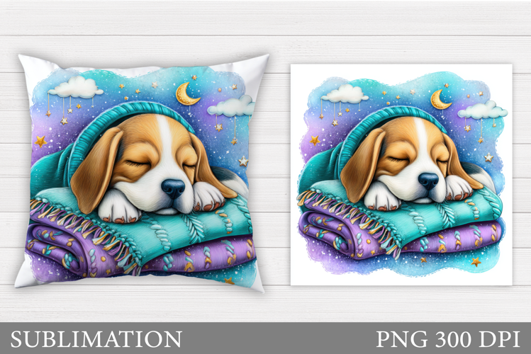Cute Dog Pillow Design. Cute Dog Sublimation