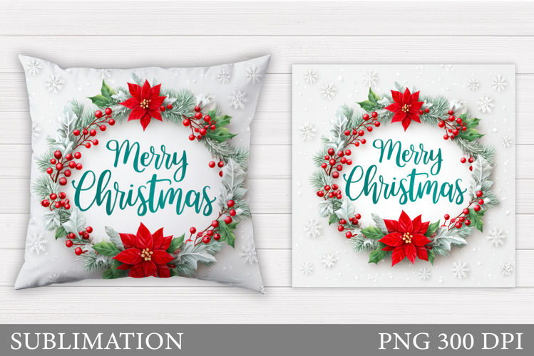 Christmas Pillow Design. Christmas Sublimation