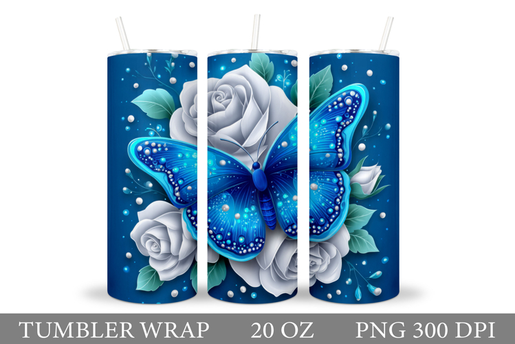Blue Butterfly Clipart Image 9