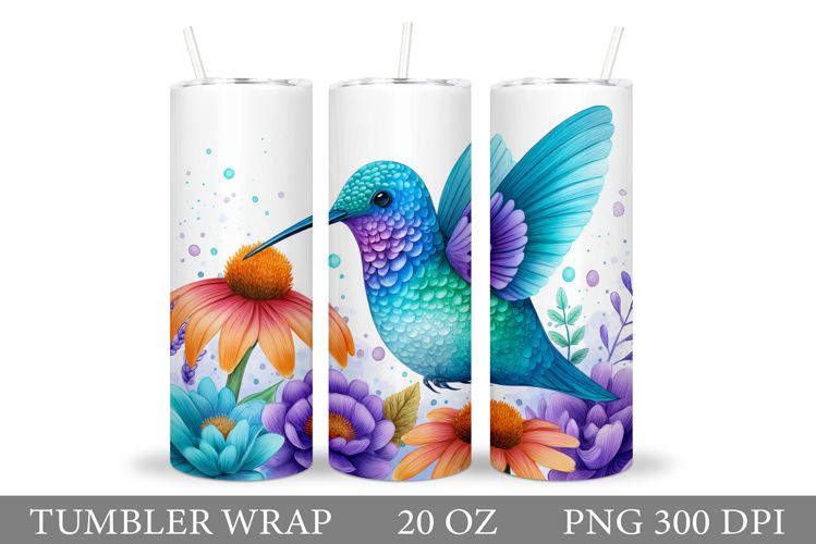 Hummingbird Tumbler Design. Hummingbird Sublimation
