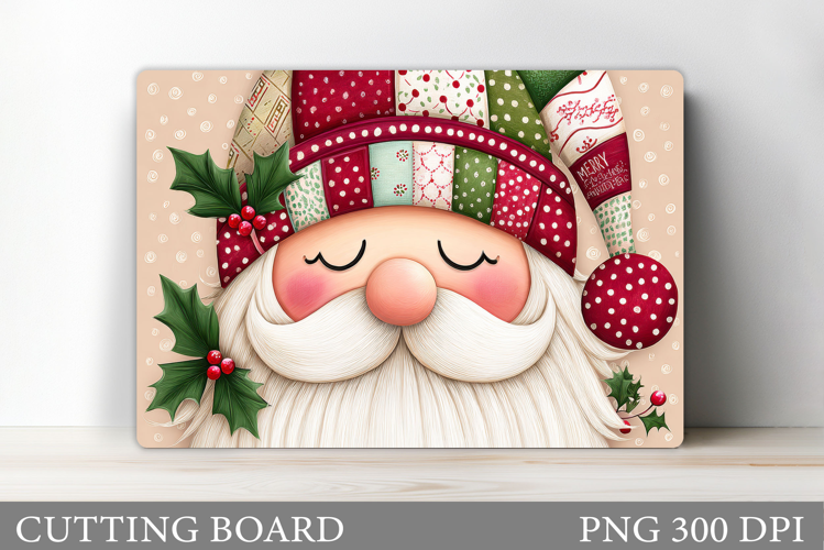 Santa Claus Cutting Board. Christmas Cutting Board