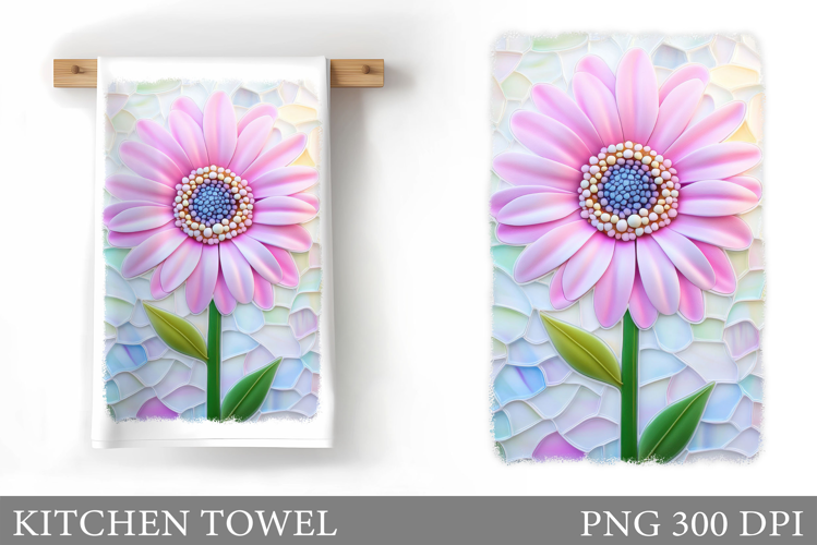 Flowers Kitchen Towel. Floral Kitchen Towel Design