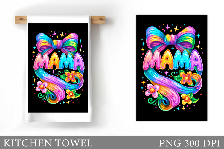 Mother's Day Kitchen Towel Design. Mother's Day Sublimation