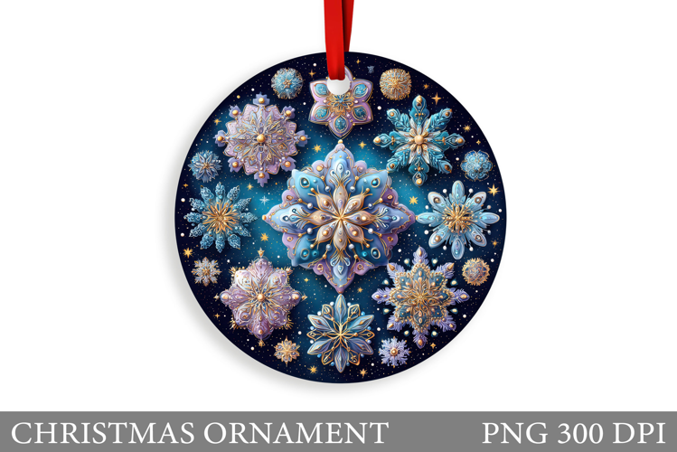 Snowflakes Christmas Ornament. Christmas Ornament Design