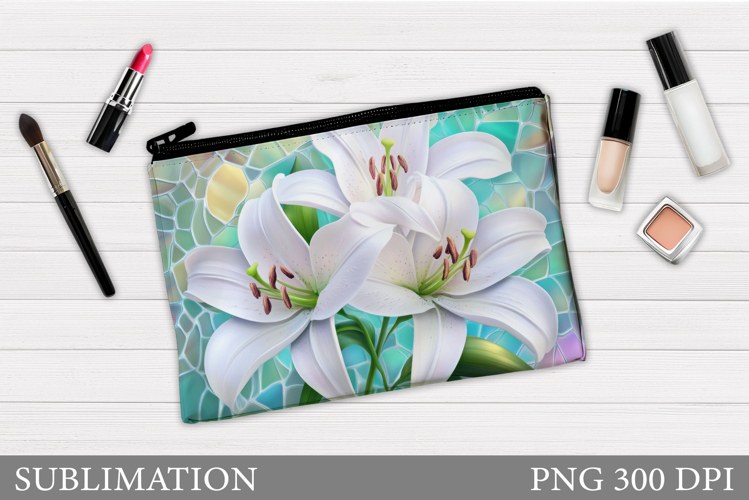 Floral Makeup Bag. Flowers Makeup Pouch Sublimation